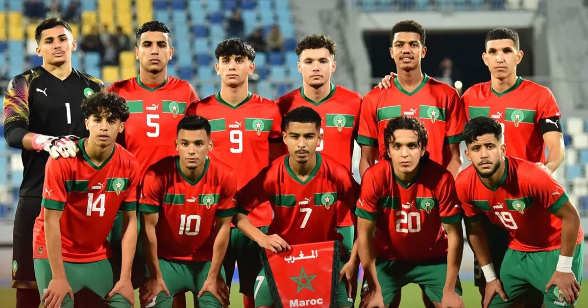 L'équipe du Maroc à la Can U20 2025