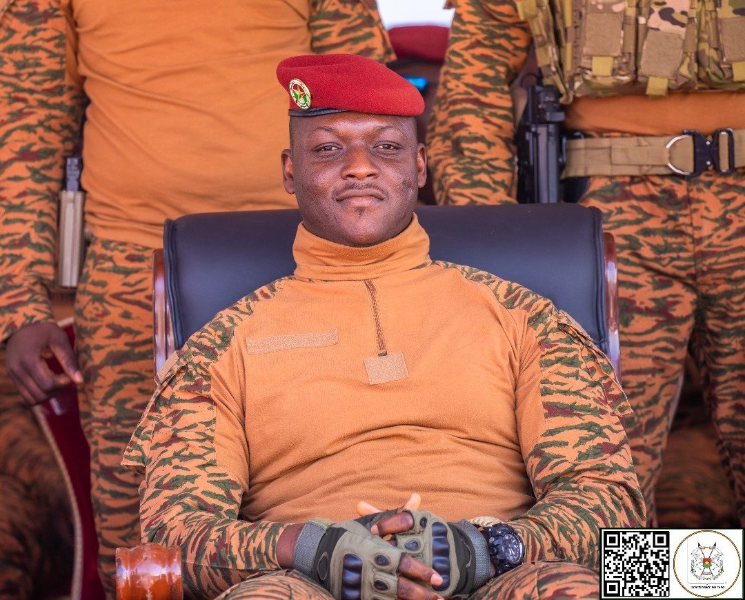 Le président du Burkina Faso, le capitaine Ibrahim Traoré