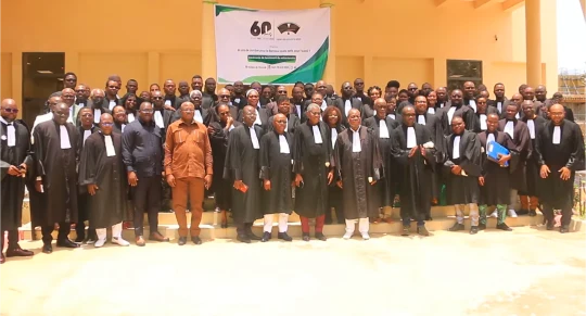Des avocats lors de la célébration du 60 ème anniversaire du Barreau du Bénin