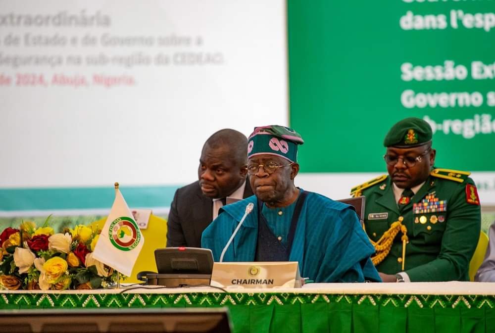 Le président en exercice de la CEDEAO, Bola Tinubu