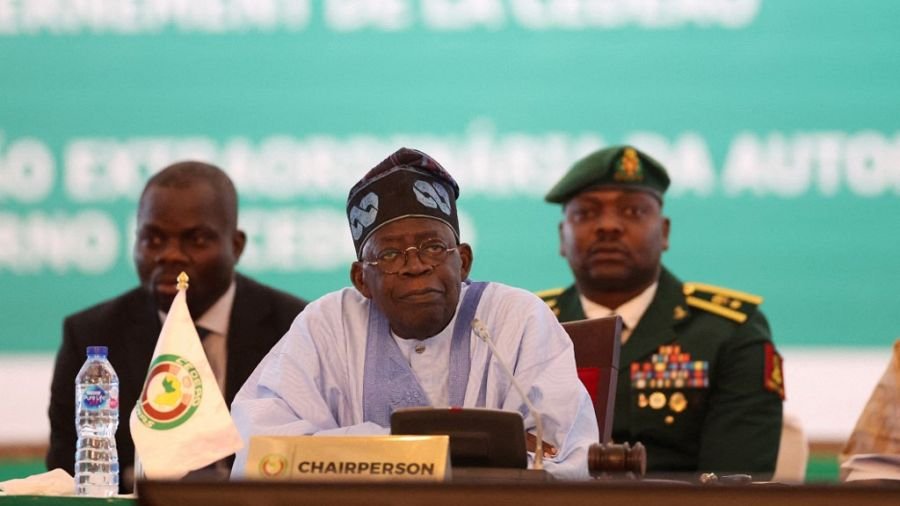 Le président en exercice de la CEDEAO, Bola Tinubu