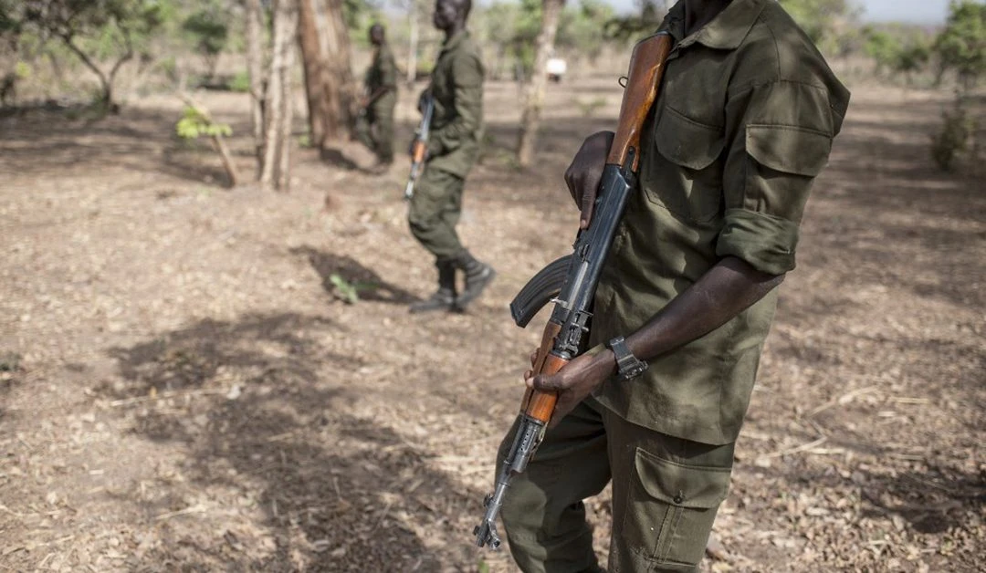 Des gardes d'African Parks lors d'un entraînement