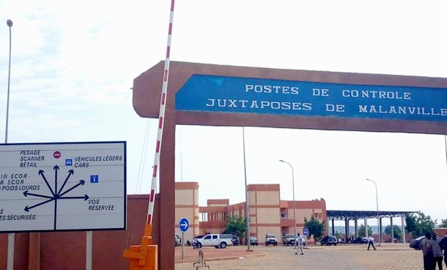 Le poste de contrôle juxtaposé Bénin-Niger à Malanville