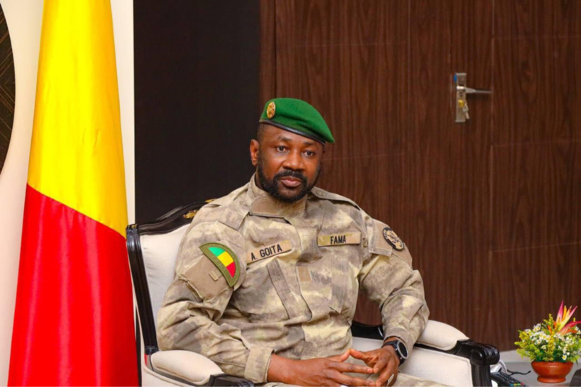 Le président malien, le colonel Assimi Goïta