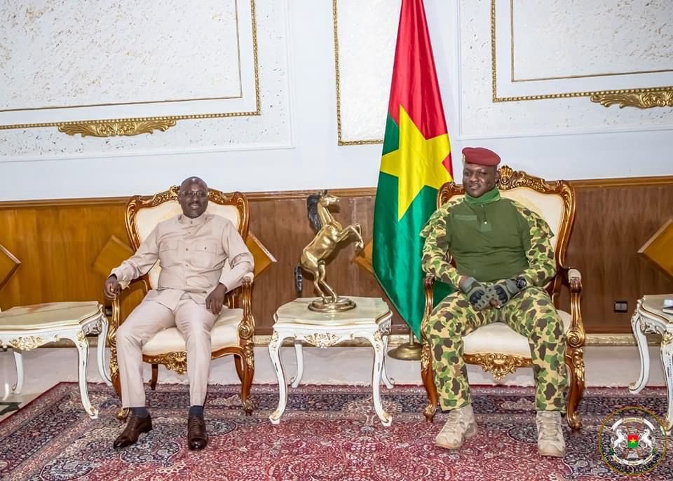 L'ex-premier ministre  ivoirien Guillaume Soro et le Capitaine Ibrahim Traoré