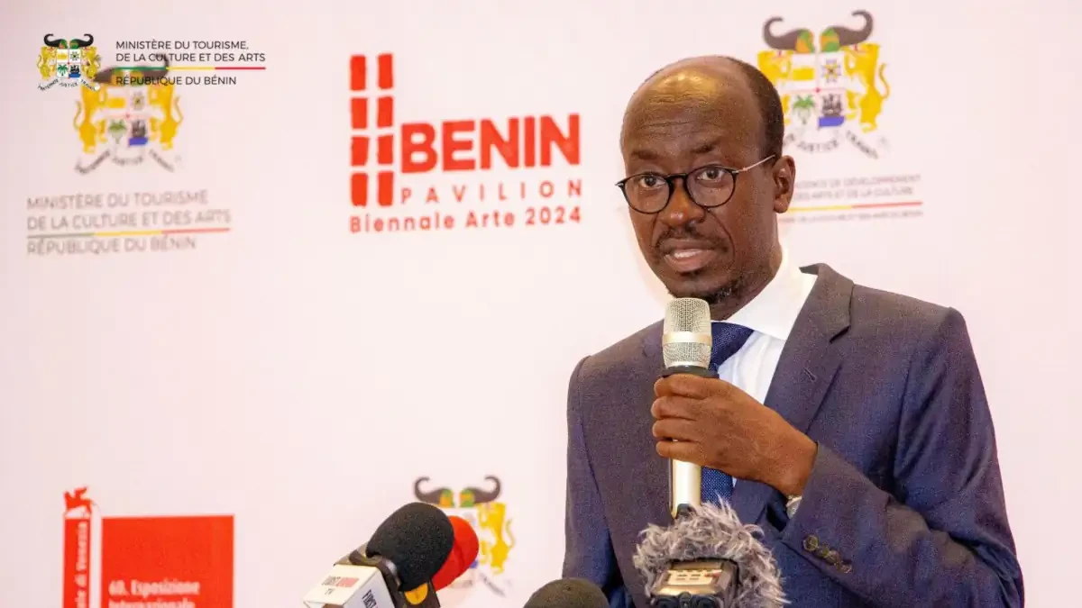 Le ministre béninois de la culture, Jean-Michel Abimbola