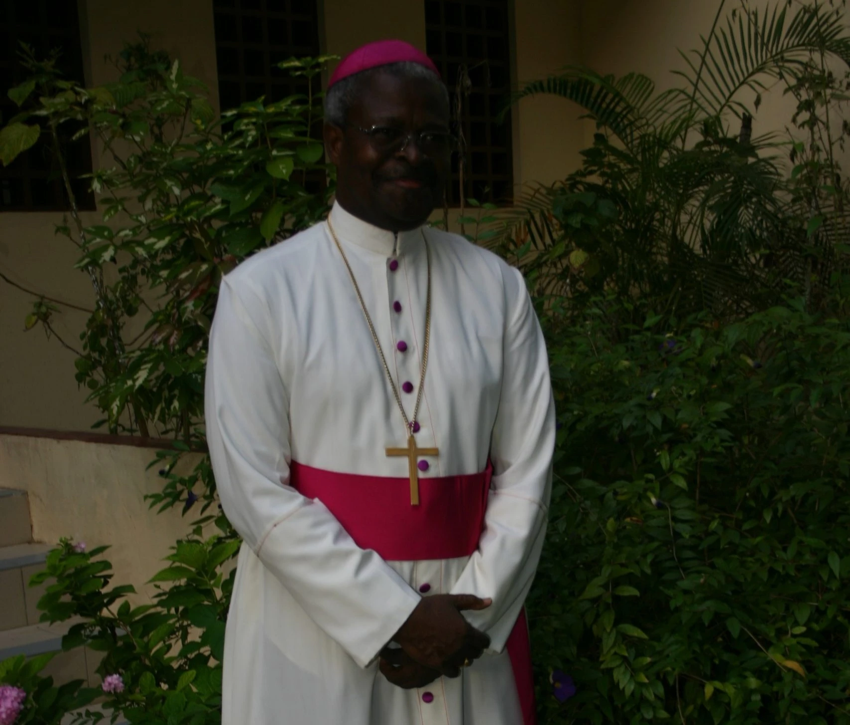 L'ex-archevêque de Cotonou Monseigneur Marcel Agboton en 2007