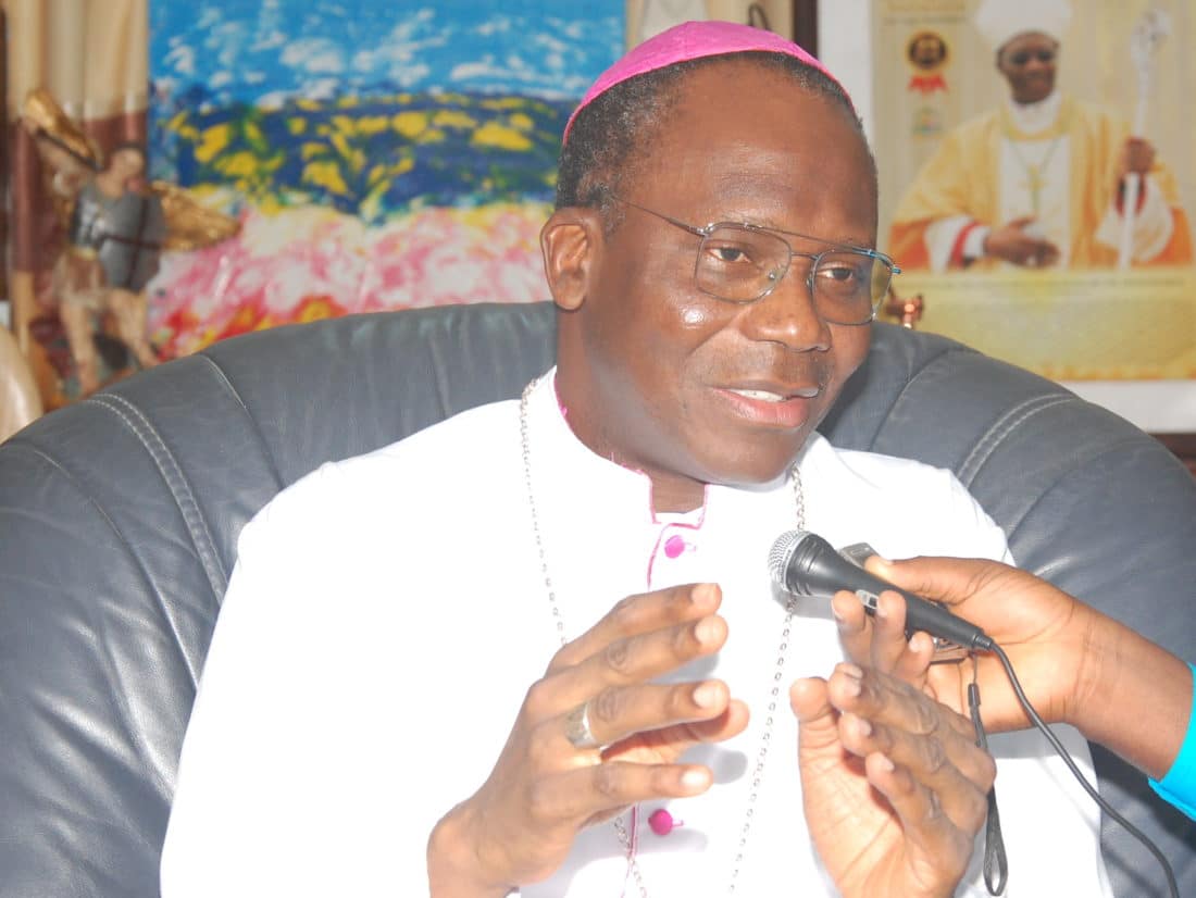 Le président de la conférence épiscopale du Bénin, Monseigneur Roger Houngbédji