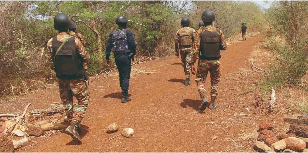 Des militaires de l'opération mirador dans le nord du Bénin. ©La Nation