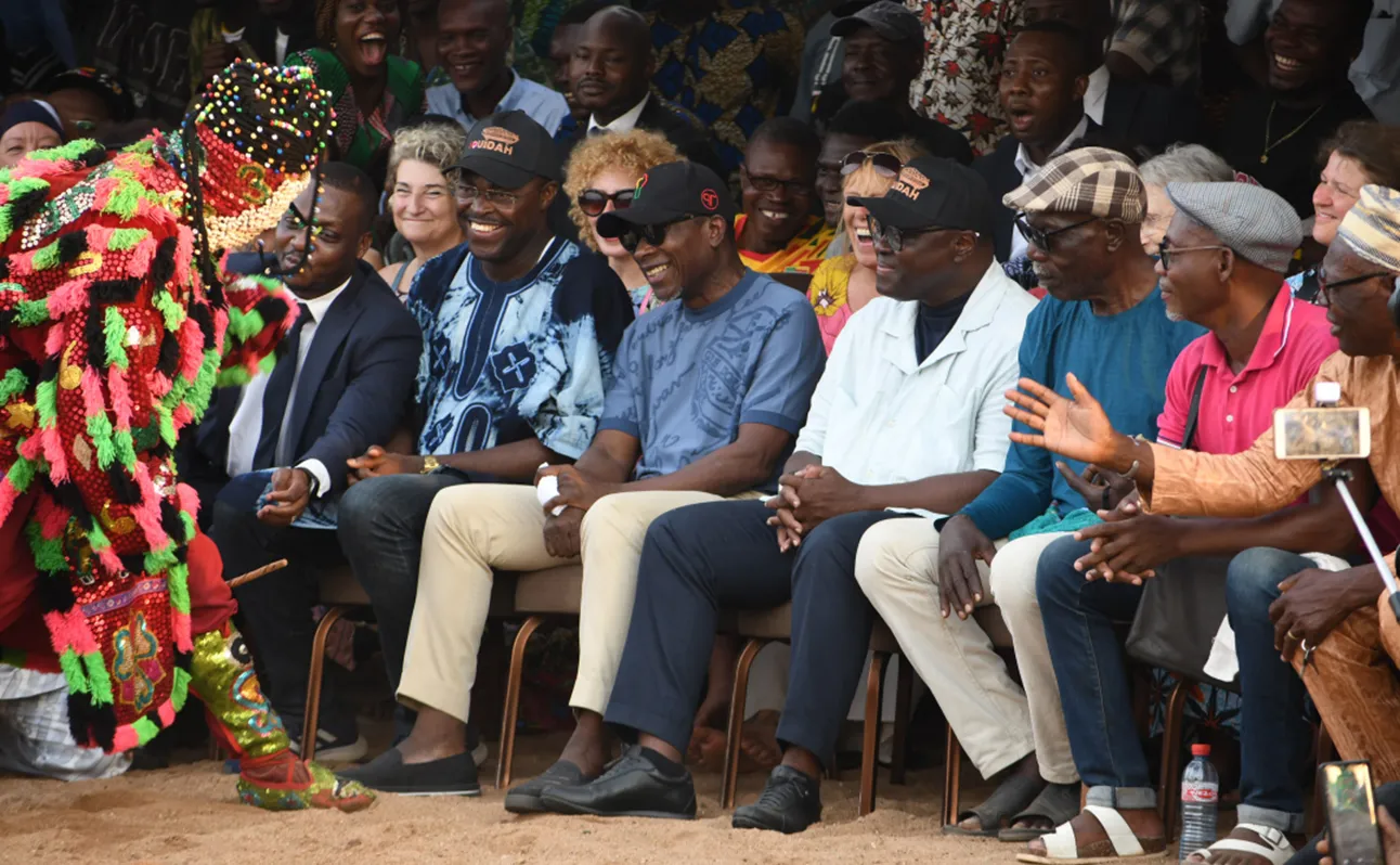 Le président béninois, Patrice Talon lors des festivités du Vodun Days à Ouidah. © La Nation