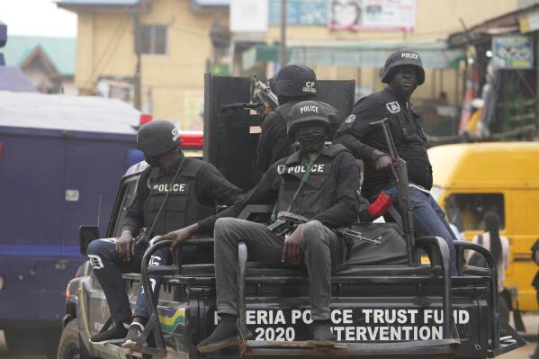 Des agents de la police du Nigeria. Image d'illustration