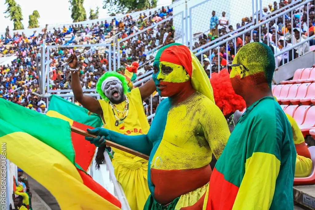 Des supporters béninois lors d'un match