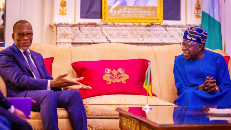 Le président béninois, Patrice Talon et son homologue nigérian, Bola Tinubu