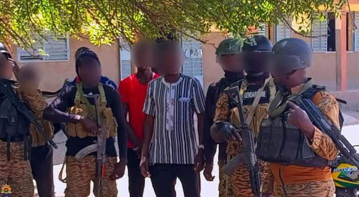 Des individus arrêtés lors de l'opération menée par la gendarmerie nationale du Burkina Faso