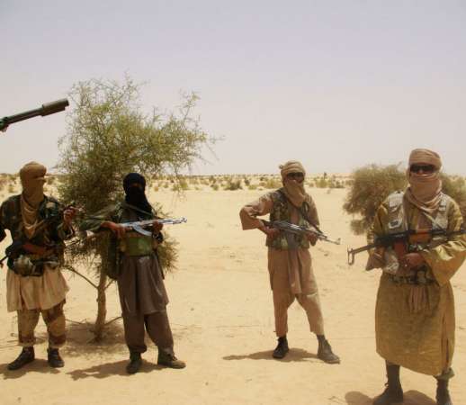 Des terroristes au Sahel. Image d'illustration